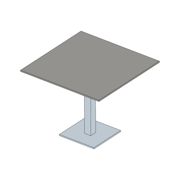 Mesa Rectangular Fenólica 1057 Gris Oscuro